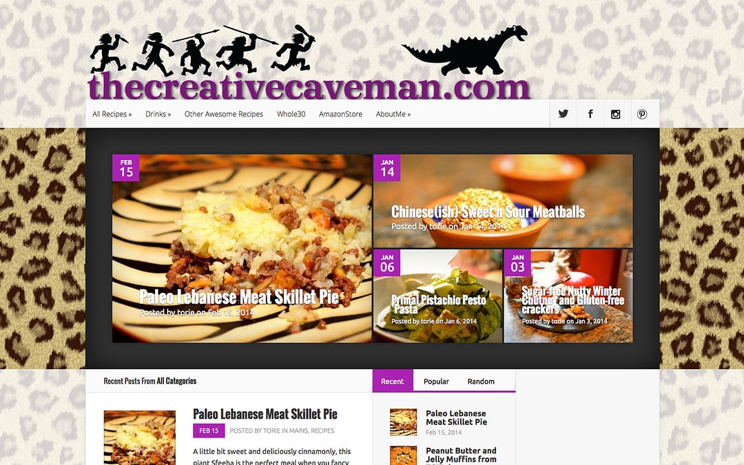 The Creative Caveman website