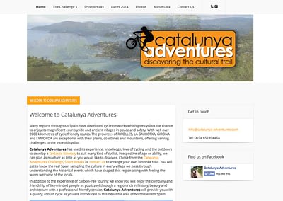 Catalunya Adventures website