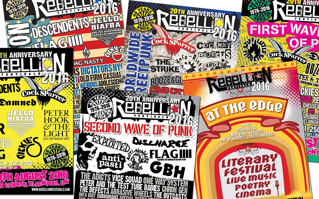 Rebellion Festival 2016 promotional advertising